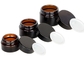ODM OEM 4 Oz-Glas Kosmetische Kruiken met Deksels Amber Lip Balm Jars